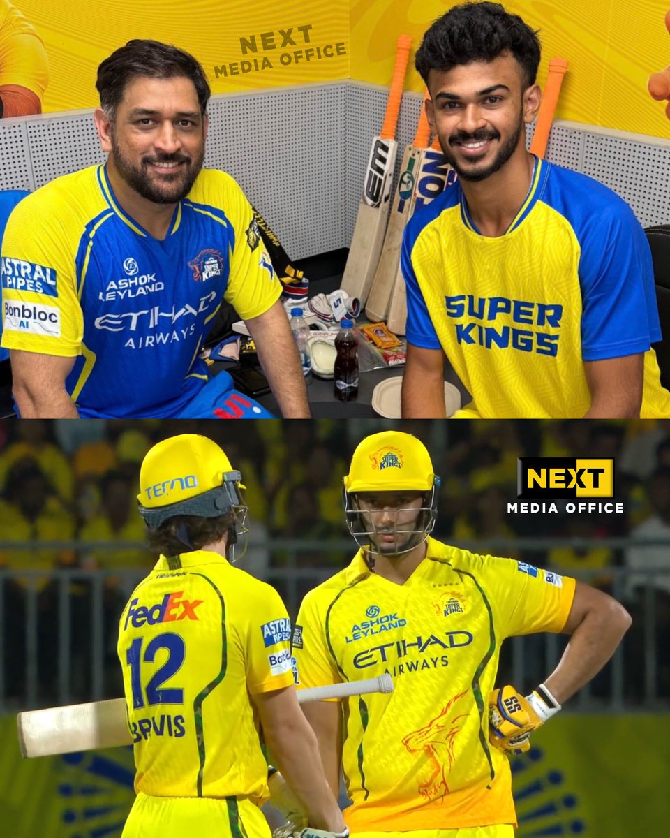 next_mediax's tweet photo. We already have #Brevis, #Dube, Kartik, Sarfaraz, MacNeil and Forrester competing for the middle order. 💛

Do we really need Ayush Vartak too? 🤔

More than another No. 4 batter, #CSK needs a proper No. 6 finisher.

#ipl https://t.co/CJP0Mkw9bU