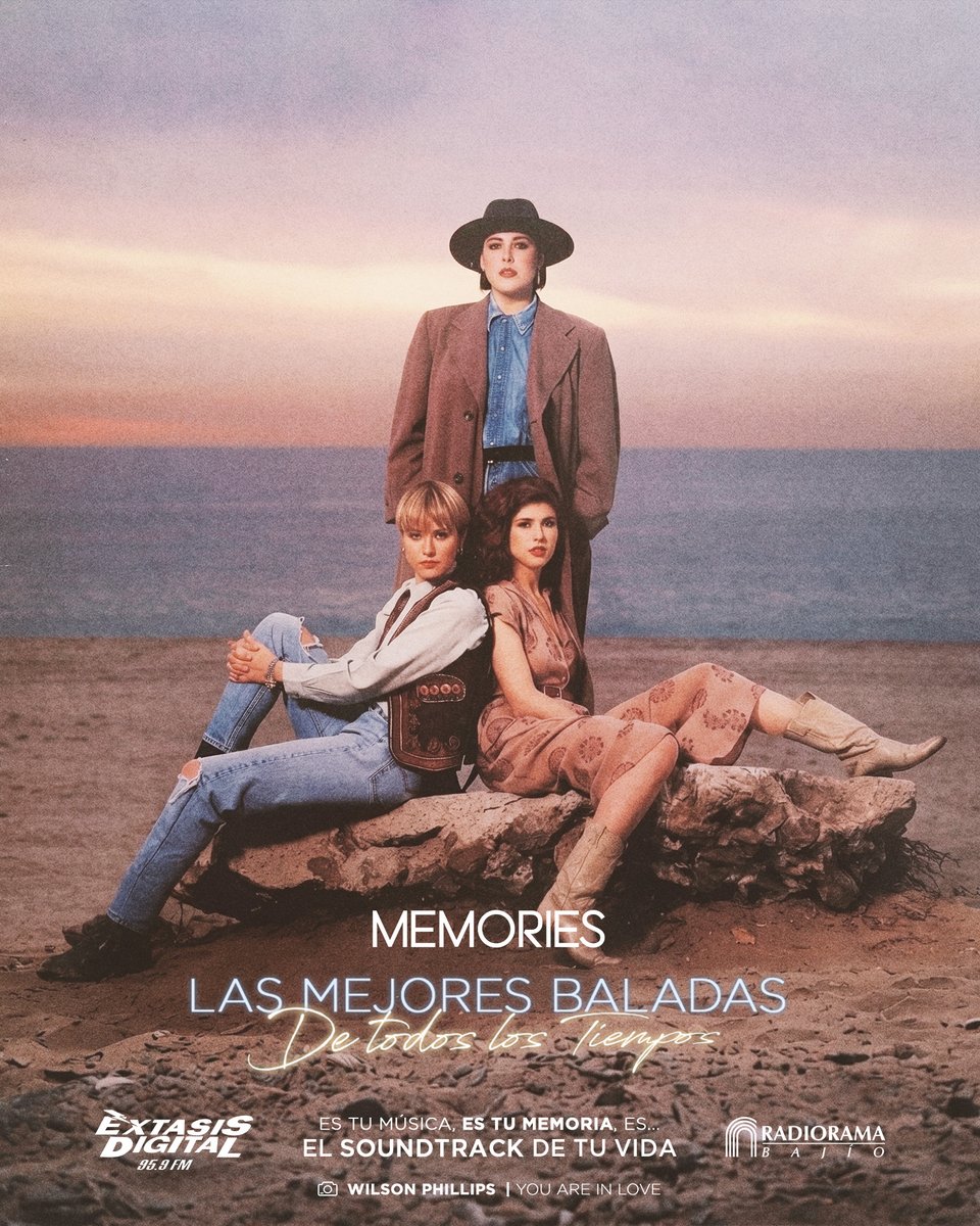 extasis_digital's tweet photo. #Memories 02/06/26. Suena "You Are In Love" de #WilsonPhillips 🇺🇸 (1991), una composición de armonías vocales perfeccionadas que Glen Ballard produjo para cerrar un ciclo de éxitos consecutivos en la radio. | 22:00 h. 📻 | https://t.co/Ygf0Uv8K04 #ElSoundtrackDeTuVida https://t.co/hfVxmlcUyS