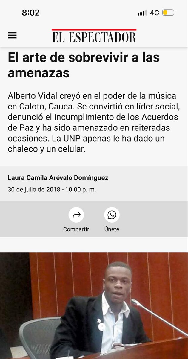 albertovidal1's tweet photo. Yo si tengo miedo.

Durante los gobiernos de derecha fui perseguido, amenazado y hostigado, afortunadamente eso ya paró, no quiero volver a sentir miedo por todo. 😥

Es por la vida, no nos dejen solos ✊🏾🕊️🇨🇴 https://t.co/qssxkG70Vj