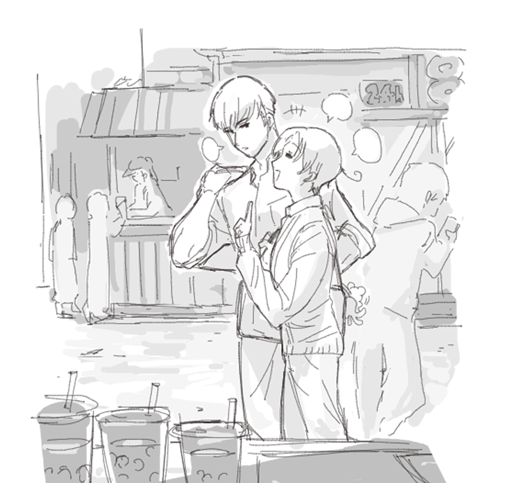 itoi1101ken's tweet photo. 昨日のにわか絵🍵
学パロ①ドとイ https://t.co/Fh4tOyOFRQ