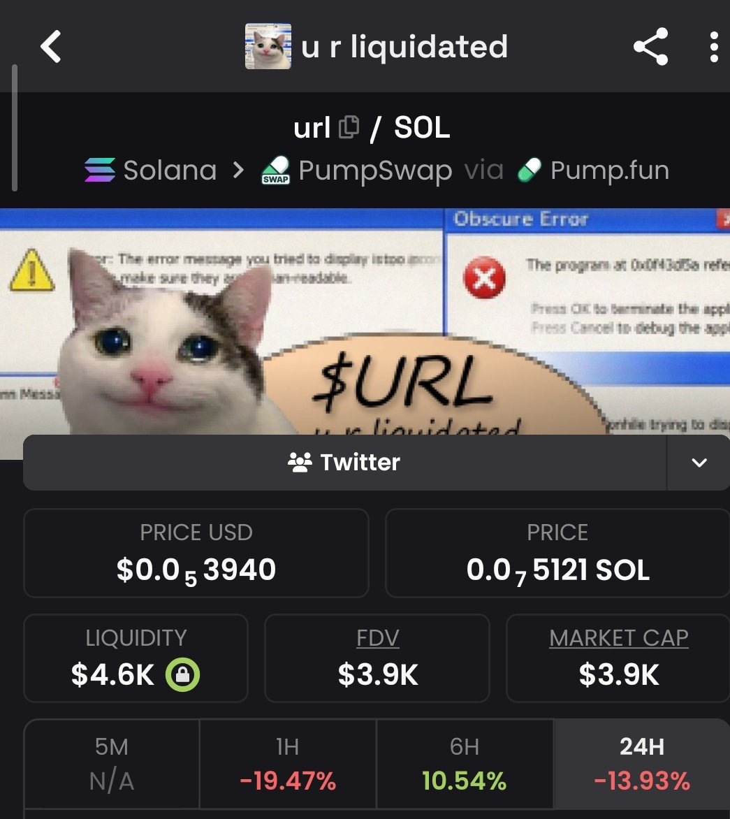 _madstacks's tweet photo. @WatcherGuru U r liquidated $url had to take profit $https 
2QE381QgxWF76zPGTdokzPjkcQ5FaFuW1gXfTK7Spump https://t.co/Rpxm8cunVi