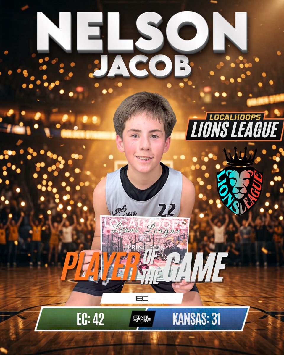 LOCALHOOPS's tweet photo. Lions League Player of the Game
The work pays off.
Last weekend at the Lions League, these athletes separated themselves from the pack. Earning the Player of the Game award is not just about putting up numbers. https://t.co/xPttrFkV8a
