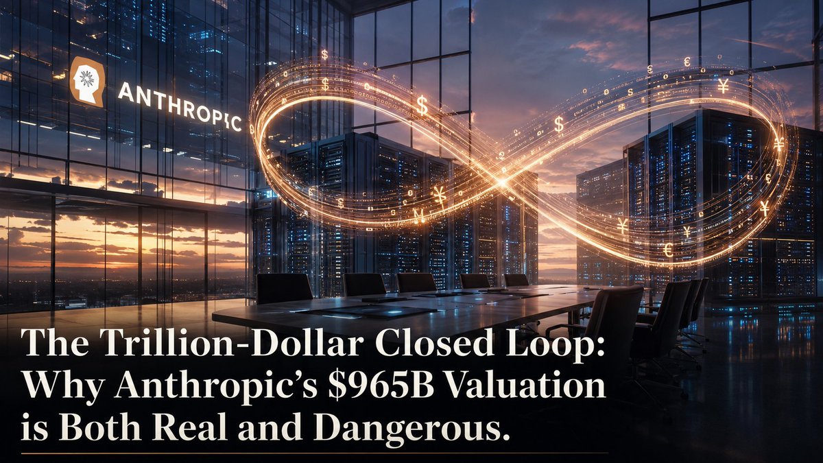 NexusDailyAI's tweet photo. Is Anthropic's $965B valuation a dot-com bubble redux or a logical market correction? With a massive $47B revenue run-rate, the math is weirder—and far more real—than you think.

Deep dive on the trillion-dollar closed loop: https://t.co/vGzKoG1nZg

#Anthropic #AI #VentureCapital https://t.co/OF83fBcN7V