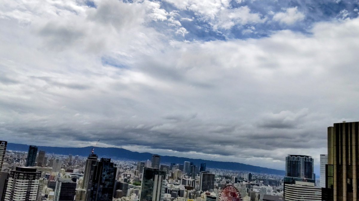 anna0139's tweet photo. 大阪は晴れて青空少し見えて来ました⛅️
台風通過したみたい🌀
雨風の後は空気もスッキリ https://t.co/kGfmszAfmw