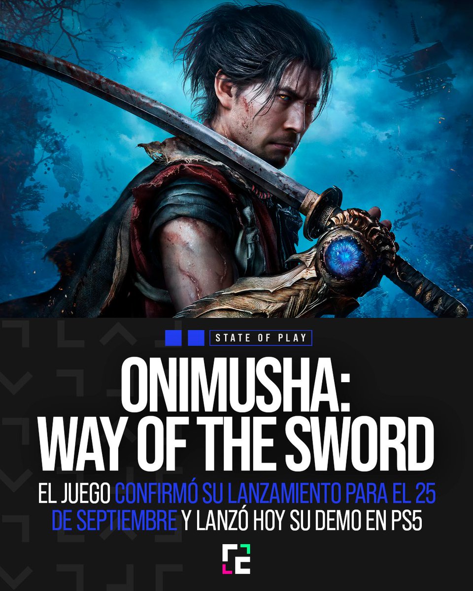 ReConectadosRC's tweet photo. 🆕 Onimusha: Way of the Sword confirma fecha y lanza demo en PS5

➡️ Capcom anunció que Onimusha: Way of the Sword llegará el 25 de septiembre a PS5, Xbox Series y PC, marcando el regreso de la saga con una nueva aventura protagonizada por Miyamoto Musashi.

➡️ La demo ya está disponible y permite probar unos 30 minutos del juego, con combate de espadas, poderes Oni, absorción de almas y un enfrentamiento contra Sasaki Ganryu en el templo Kiyomizu-dera.

#StateOfPlay