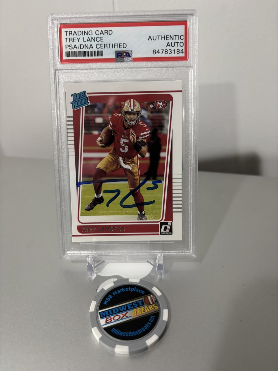 eshecker's tweet photo. Trey Lance - 2021 Donruss PSA Authentic Auto - $20 shipped OBO

Travis Hunter - 2025 National Treasures Collegiate Patch /49 - $40 shipped OBO

Jordan Watkins - 2025 Photogenic Auto - $8 shipped OBO

Terrell Owens - 2025 Prizm Black /199 - $8 shipped OBO https://t.co/mT6vVzLxhw