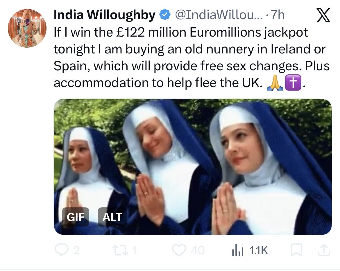 EmmN94's tweet photo. Willy Boy @IndiaWilloughby, wants to be the official trans ideology cult leader and open up a compound. #ThisIsTrans https://t.co/NihoVcuY5W