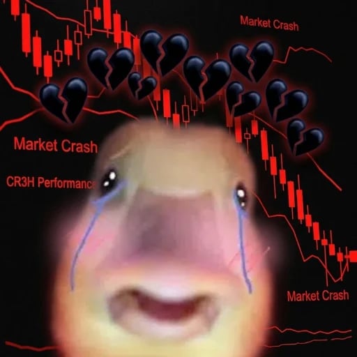 JamesTeaCook's tweet photo. The duck in pain's only wish is for noone to loose on his coin since its on USDC.

SOLS GOING TO ZERO, Shits mega turbo nuking on our heads and all of our ports are bleeding.

Just a duck in pain thinking of stabling the bottom and swap to usdc. https://t.co/B4qLChs0Fu