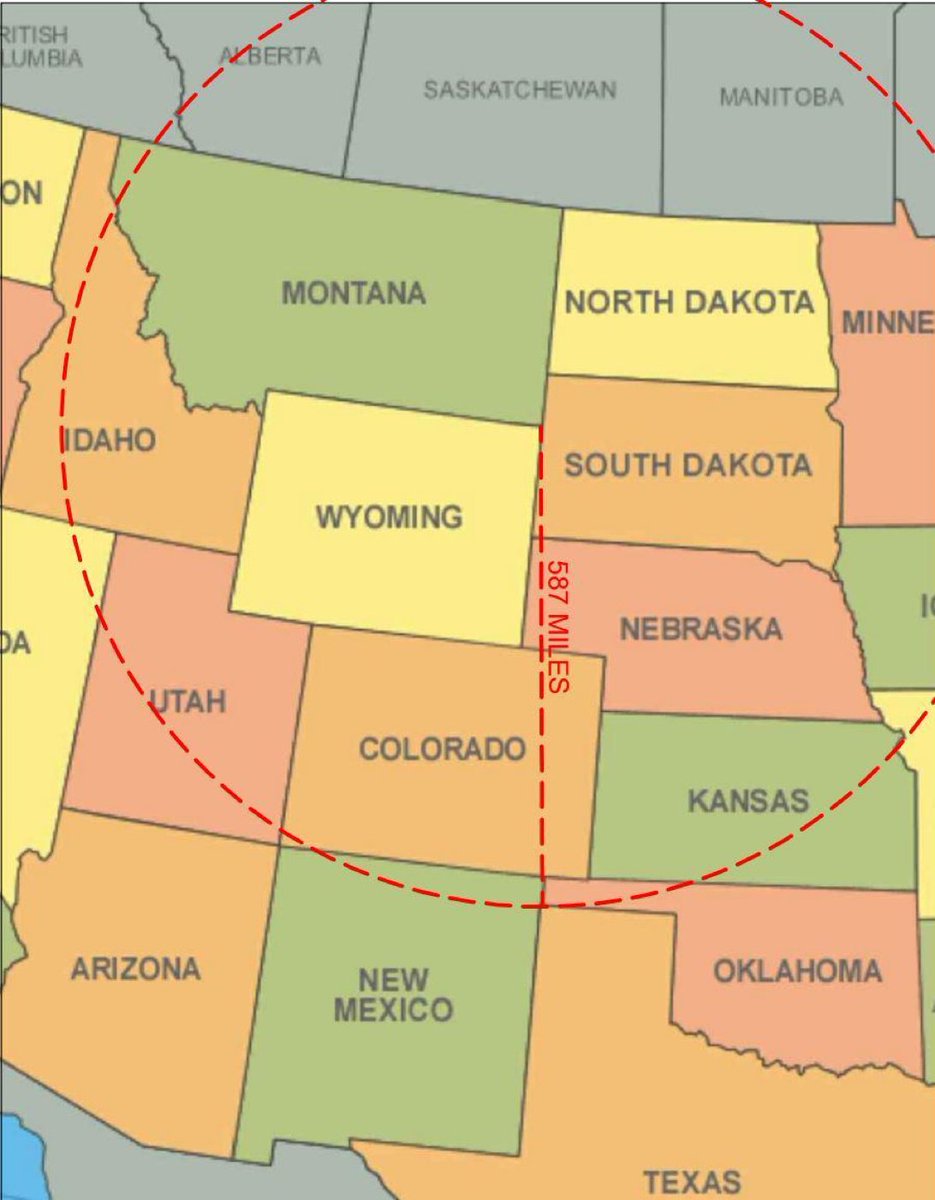 ChillHouseSOL's tweet photo. The SE corner of Montana is closer to Texas than it is to the NW corner of Montana. https://t.co/C2a3EhU5wE