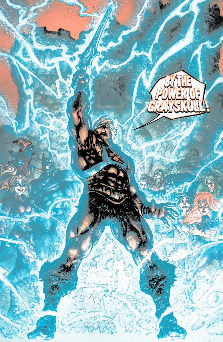 BYTHEP0WER's tweet photo. HE HAS THE POWER ! 

And he shall lend it to whomever needs it! to aid those who also face off against the endless wave of vile villains.

HE-MAN, THE STRONGEST MAN IN THE UNIVERSE JOINS #MVLEAGUE https://t.co/M9UsSgLFW2