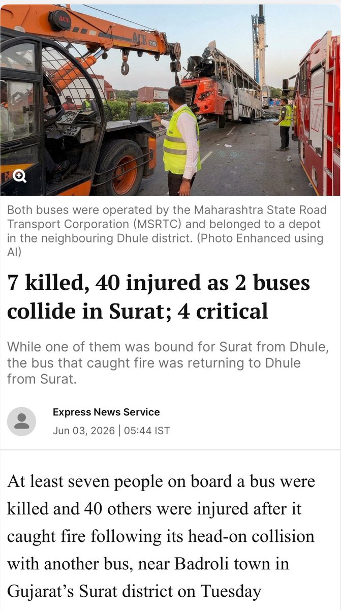 neelkantbakshi's tweet photo. Roads Accidents : A Daily Tragedy We Can No Longer Ignore, 
450 लोग हर रोज़ मर रहे हैं सड़क हादसों में 

Yes, you read it right.. over 450 people die on Indian roads every single day. Fathers, mothers, sons, daughters, friends gone. And thousands more left with lifelong injuries.
We blame bad roads, poor vehicles, or “fate.”    But the truth is harsher: speeding, drunk driving, overloading, wrong side driving, fatigue, distraction, and sheer carelessness kill far more than any other factor.
Our roads have become battlegrounds. And we are losing this war quietly, day after day.
It’s time to wake up.
•Drive responsibly.
•Respect speed limits.
•Wear helmets and seatbelts every single time.
•Never drink and drive.
•Avoid using phones while driving.
•Give way. Be patient. Be kind.
Your family and friends need you home safe. Someone is waiting for you at the end of that journey.
Drive safe. Stay safe. Reach home alive.
The next statistic doesn’t have to be you or your loved one. Let’s make our roads safer together. 
#DriveSafeIndia #RoadSafety #LifeMatters​​​​​​​​​​​​​​​​​​​​​​​​​​​​​​​​​​​​​​​​​​​​​​​​​​ #Margdarshan