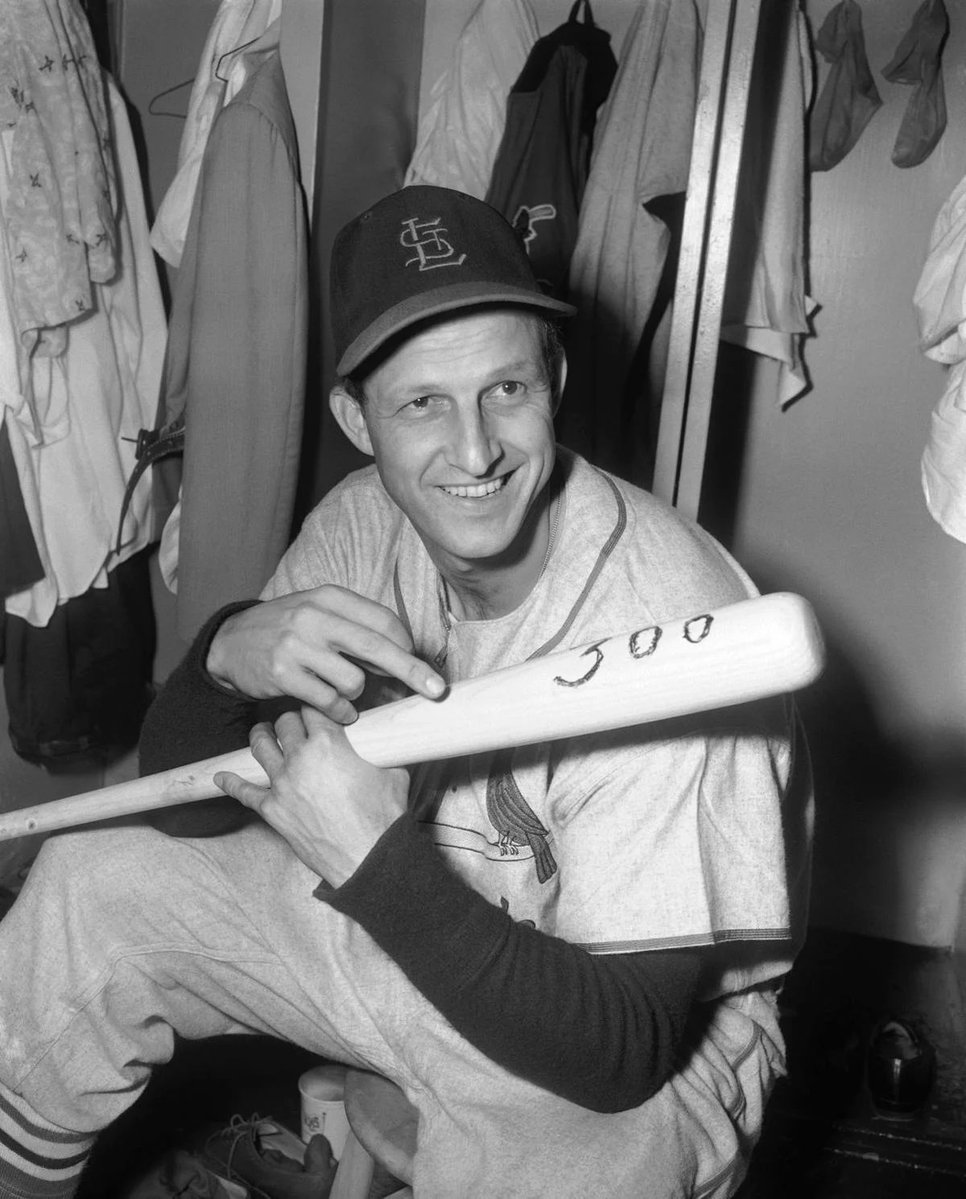 AugieNash's tweet photo. #OTD 1955 - Stan Musial hits the 300th home run of his career at Ebbets Field in New York.

He becomes just the 13th player to join the 300 home run club.

#STLCards https://t.co/bDCRkA2SyY