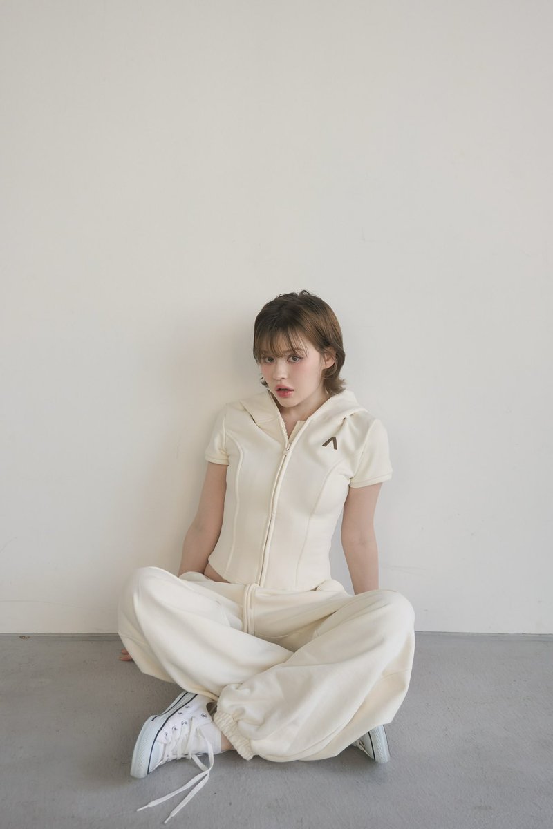 Coco loose sweat set up color ivory/gray/black ¥18,700-tax in