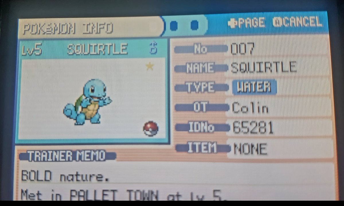 Kappa_slash's tweet photo. Shiny Squirtle🐢 in Leaf Green 🍃!!! I didn't count encounters this time, but it was incredibly fast!!!! 😭 my luck recently has been good! Gonna work on getting all the ribbons 🎀  for him!! #ShinyPokemon #色違いポケモン https://t.co/M4mBLwZB6b