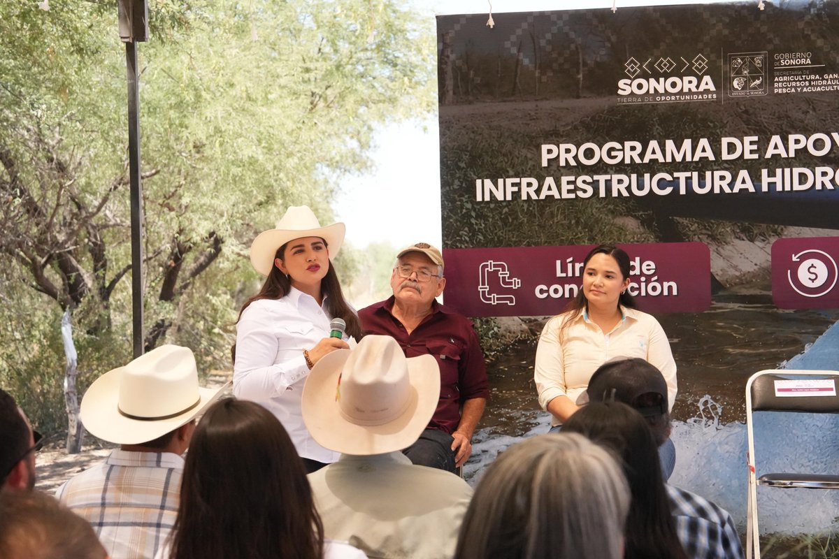 CelidaLopezc's tweet photo. Hoy el ejido Molino de Camou tiene la certeza de agua para seguir produciendo. Con el respaldo de nuestro gobernador, @AlfonsoDurazo, las y los productores de esta comunidad cuentan con mejores condiciones para trabajar, y crecer. ¡Muchas felicidades! https://t.co/C1j20UICdc