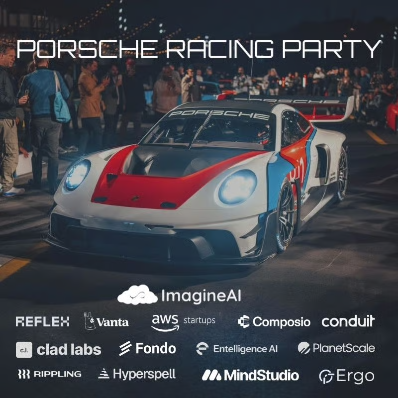 skygodkingdom's tweet photo. 1,000 people already signed up to race 3 Porsche 911 in SF this Saturday. 

We're CLOSING signups in the next few days.

Open bar, DJs, food trucks from SF's best, and some of you behind the wheel of a 911. 

Most of the city will be there. 

DM me if you want to pull up with your car for line up

Signup at: https://t.co/pCo3zEq5WN

Organized by @imagineagi 

with @fondocom, @TrustVanta, @AWSstartups, @Rippling, @composio, @conduitai, @hyperspell, @cladlabs, @getreflex, @mindstudioai, @joinergo, @EntelligenceAI, @PlanetScale