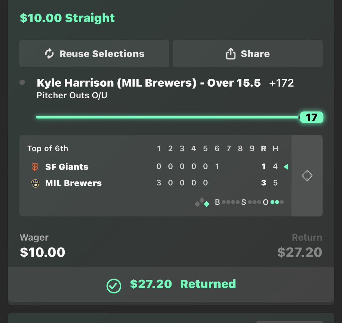 media_4kTre's tweet photo. @WizBetz Atleast this cashed😭 https://t.co/rCZKsocIj9
