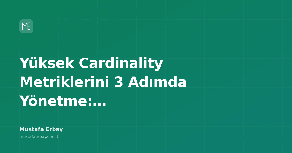 merbay86's tweet photo. Yüksek cardinality metrikleri kostümleri arttırabilir, ama doğru yönetmek anahtar! Detay ve maliyet dengesini nasıl kuracağınızı öğrenin
#Career #Observability #Metrics #CostOptimization
https://t.co/5tO5nRxoeG… https://t.co/aiTue6TBYD