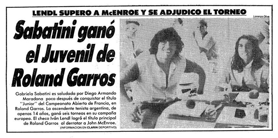 Cierimar's tweet photo. Mes de junio pero del año 1984 La Grandisima @sabatinigabyok ganaba @rolandgarros Juniors con tan solo 14 años de edad al vencer a la búlgara Katerina Maleeva! Maravillosa Gaby, única 🙌🏼#Rolandgarros https://t.co/qnP91McKkc
