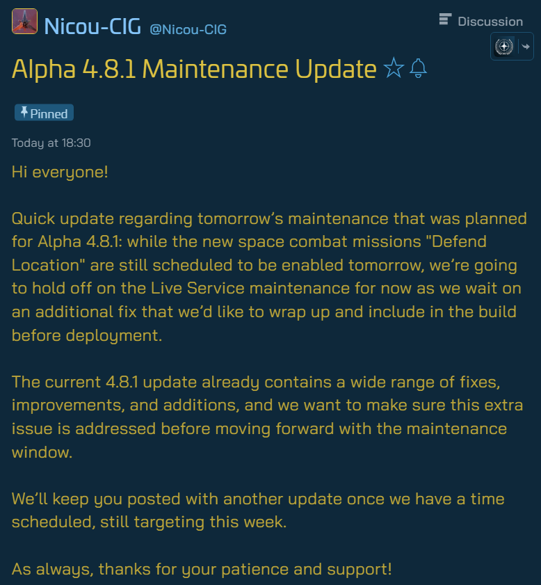BTV_Cast's tweet photo. Alpha 4.8.1 Update

4.8.1 joins the trend... https://t.co/DY0xHIvIlI