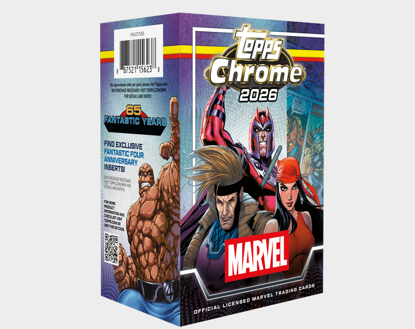 CardPurchaser's tweet photo. 2026 Topps Chromeยฎ Marvel Comics Value Boxes are $39.99 on the Topps website pre-order right now. Limit 20 blasters. #ad #marvelcards
https://t.co/9BLkrIEnNb https://t.co/sAacCWsVbh