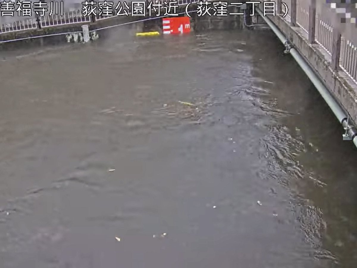 inchikicamp's tweet photo. 言っちゃあなんだが毎度毎度、台風や大雨の時は杉並の善福寺川が氾濫危険と騒ぐが、なんで治水対策しないんだ？
区長も区議も真っ赤な左翼活動家のくせに区民はどうでもいいんだな
なんでそんなのに投票するんだろ？ https://t.co/DRpQIfiuZY