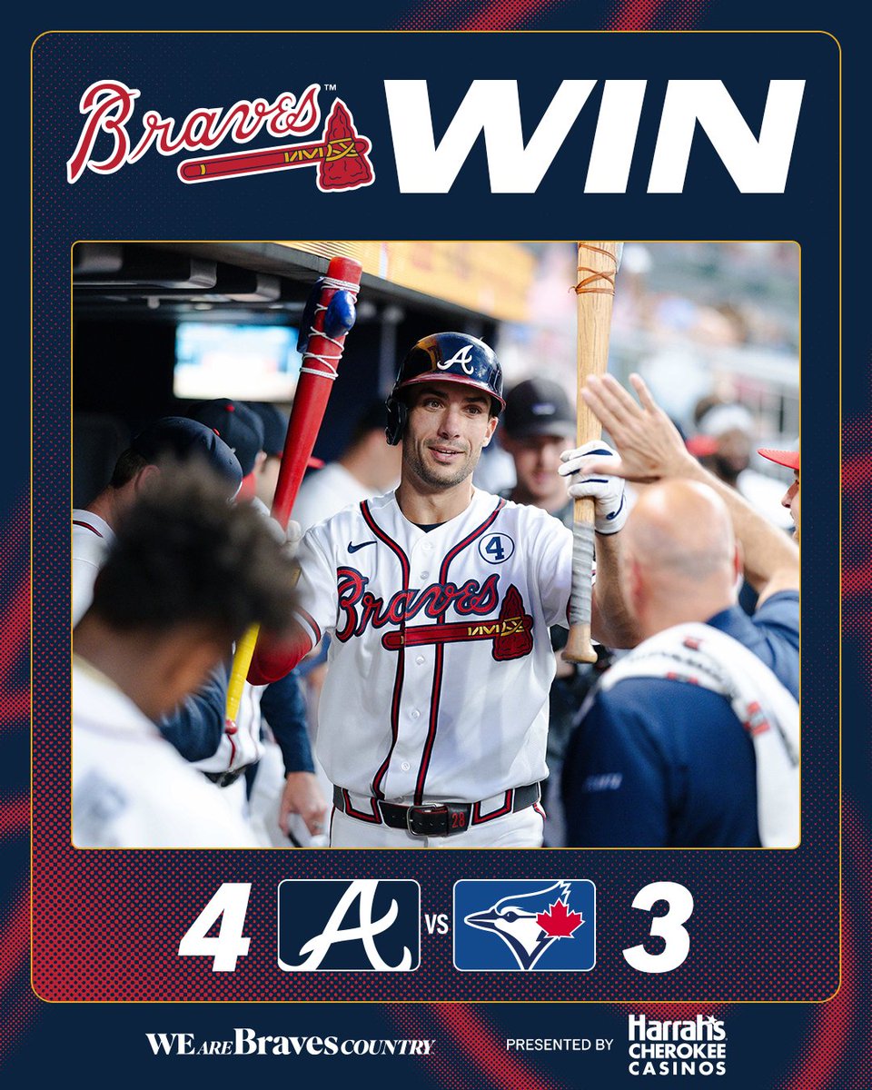 Braves's tweet photo. Braves win!

#BravesCountry https://t.co/COn9IZaMJr