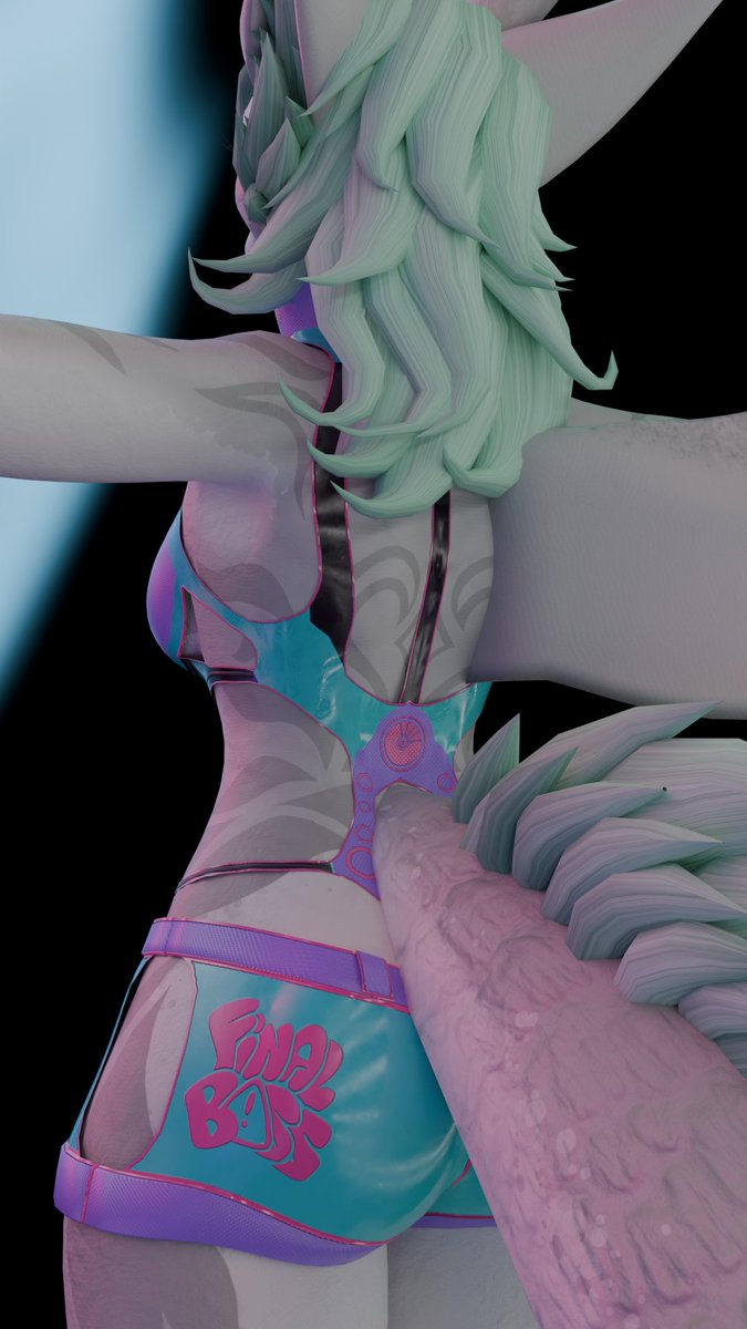 itsVeeVR's tweet photo. Re-did the bodysuite cause my topology was horrible. while on it ended up covering the boobs a bit more... but somehow it feels even more risque now? i dunno.

Up next hotpants and collar, after that the accessoirs ~

#VRChat | #Furality | #SubstancePainter https://t.co/0cMTxkQjGk