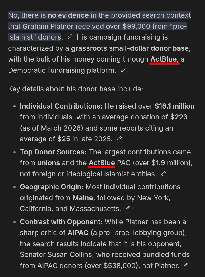 TheCivicAsian's tweet photo. @FBI 

On top of his connection to pedophilia-linked sites like Kik, @grahamformaine has received millions in campaign funds from ActBlue, which has received funds from foreign donors in the past.

He really needs to be investigated. https://t.co/GVBVvPqXqO