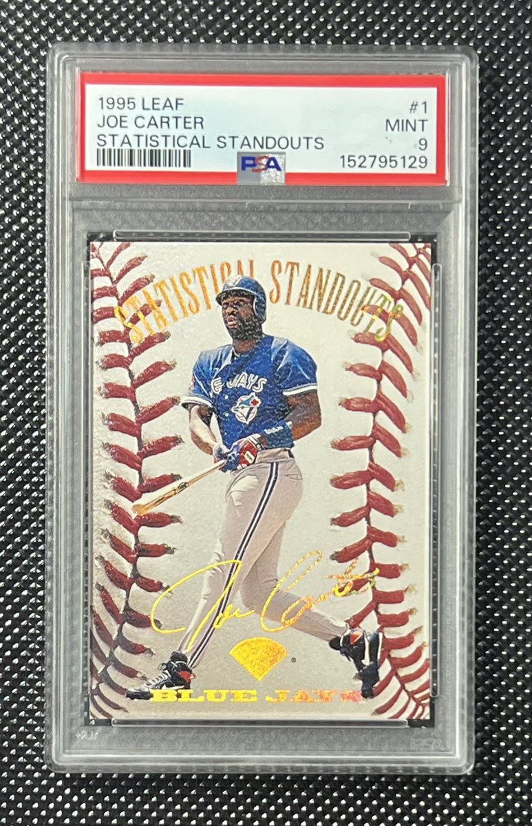 NoHoldsCards's tweet photo. STATISTICAL STANDOUTS JOE CARTER /5000 PSA 9

$20

Tough grade 

#NOHOLDSALE🐻 https://t.co/9QcsRR2Zss