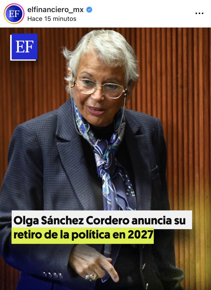 AlanAdameMX's tweet photo. 🔴|| @M_OlgaSCordero anuncia que se retira de la política en 2027

👉🏼Ojalá se hubiera retirado antes de causarle tanto daño al país y haber ayudado a desmantelar el Poder Judicial

👉🏼Se le recordará de rodillas ante @lopezobrador_ https://t.co/VRT15QhYsW