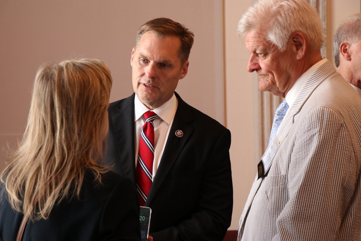 CDBankers's tweet photo. Thank you to all who joined us for the Opening Reception of #2026CDBAPeerForum! 

A special thank you to @RepKimSchrier, @RepFrankLucas, @RepCuellar, @RepMichaelGuest, @RepMcClintock, and @SenHydeSmith for discussing the importance of #CDFIs and how they impact your communities. https://t.co/P1WTdOi1Fd
