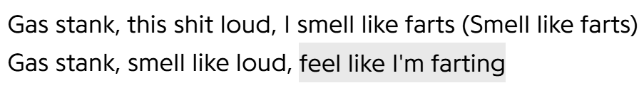 bigballs232's tweet photo. this bar is deadass worse than #those bars it ruins the entire song i cant listen to it https://t.co/MTCIFZp52E