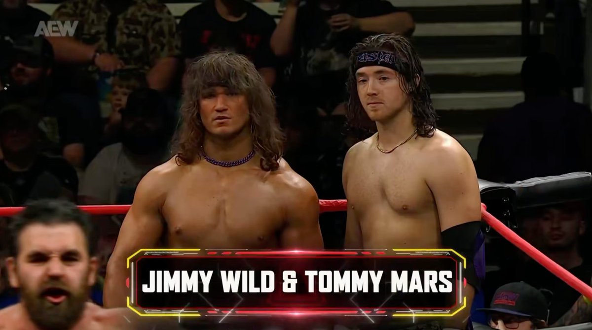 LocalCompWWE's tweet photo. On the new AEW Collision: The SupaStarz (Jimmy Wild &amp; Tommy Mars) made their AEW debut against Brian Cage &amp; Jake Doyle.

Here’s Jimmy &amp; Tommy’s AEW debut post (via AEW Enhancement Talent on Instagram):

https://t.co/9Cfk4cYjWd

#AEW #AEWCollision https://t.co/3wNsDc4T6M