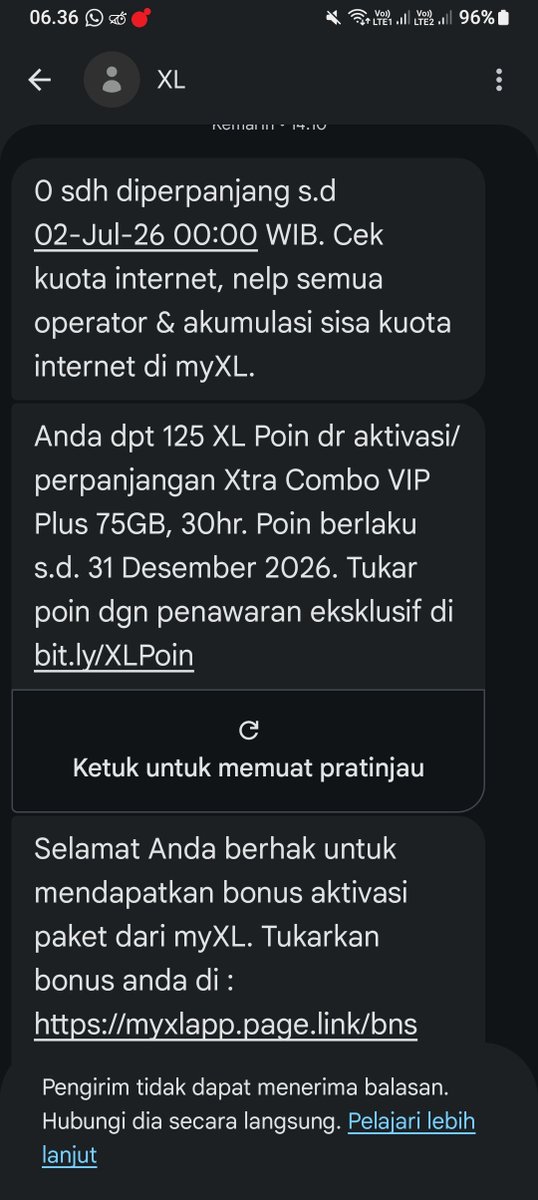 eonnichany's tweet photo. Hallo @myXL @myXLCare mau complain ini kuota saya kok ga masuk, padahal pulsa sdh kepotong 25rb, sisa kuota saya jg sudah terakumulasi hingga 1TB mohon bantuannya kak🙏 https://t.co/i22eZ2BQBA