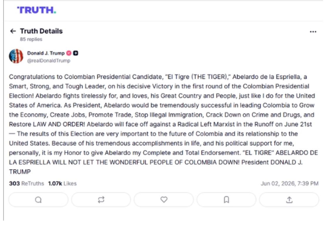 María Fernanda Cabal tweet media