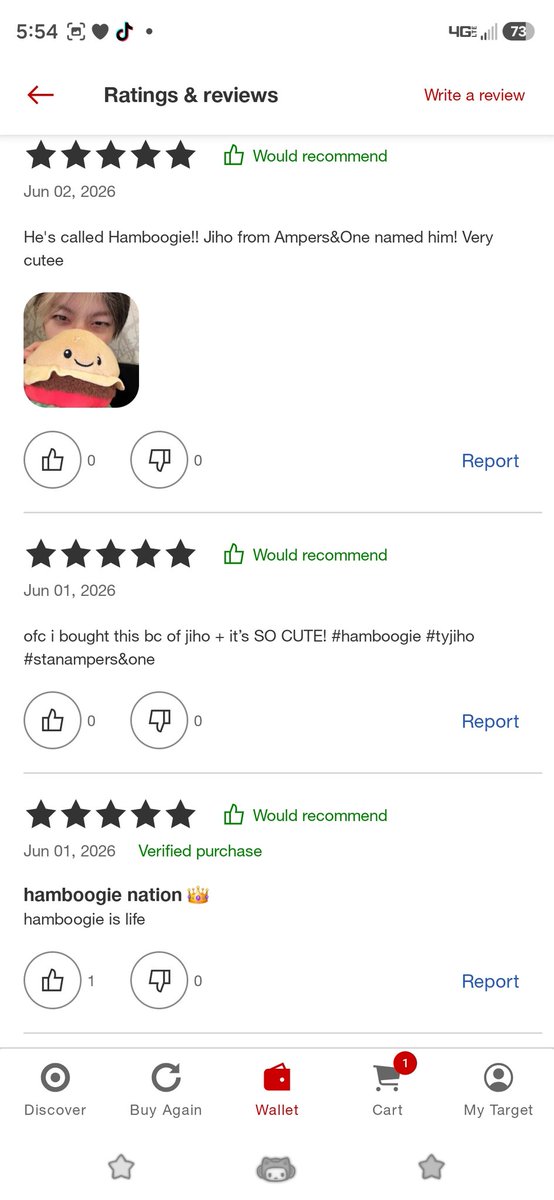 wenoluvr's tweet photo. the reviews for hamboogie LMFAODBJSNS https://t.co/JNucYT1KNn