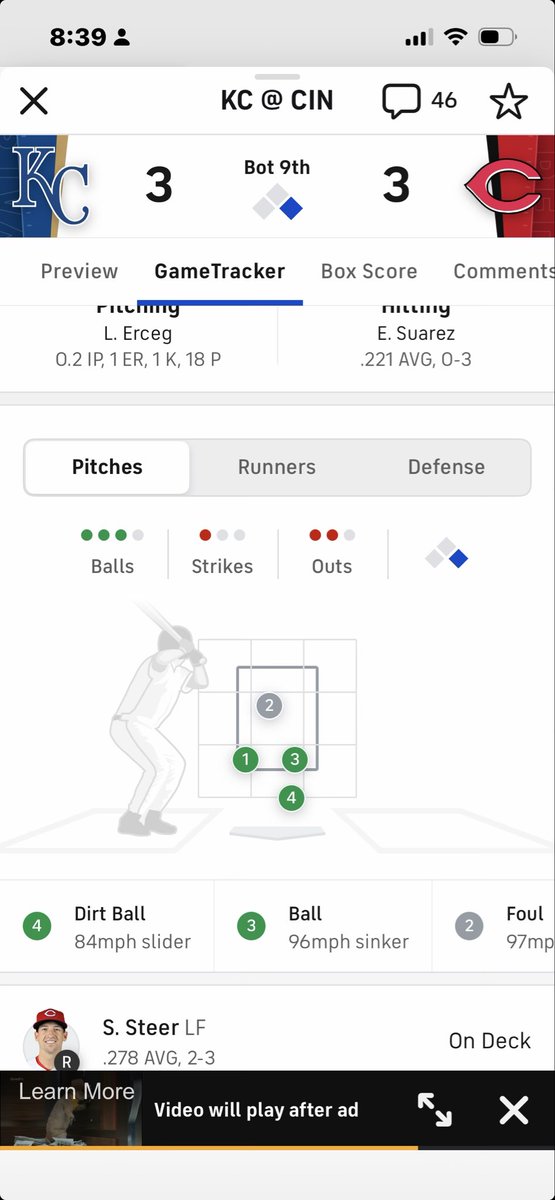 MillerDougJr's tweet photo. Strike 3 you’re up 2-1 https://t.co/9aHn20OaR3
