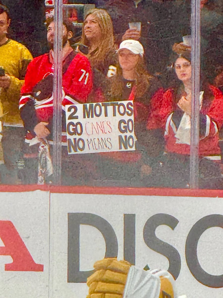 funnyaspuck's tweet photo. Go Canes Go.
No Means No.

Yes, queen.

📲 Follow 👉 @funnyaspuck 

#Hockey #NHL #SoundTheSiren #Canes https://t.co/BjOkShbcYO