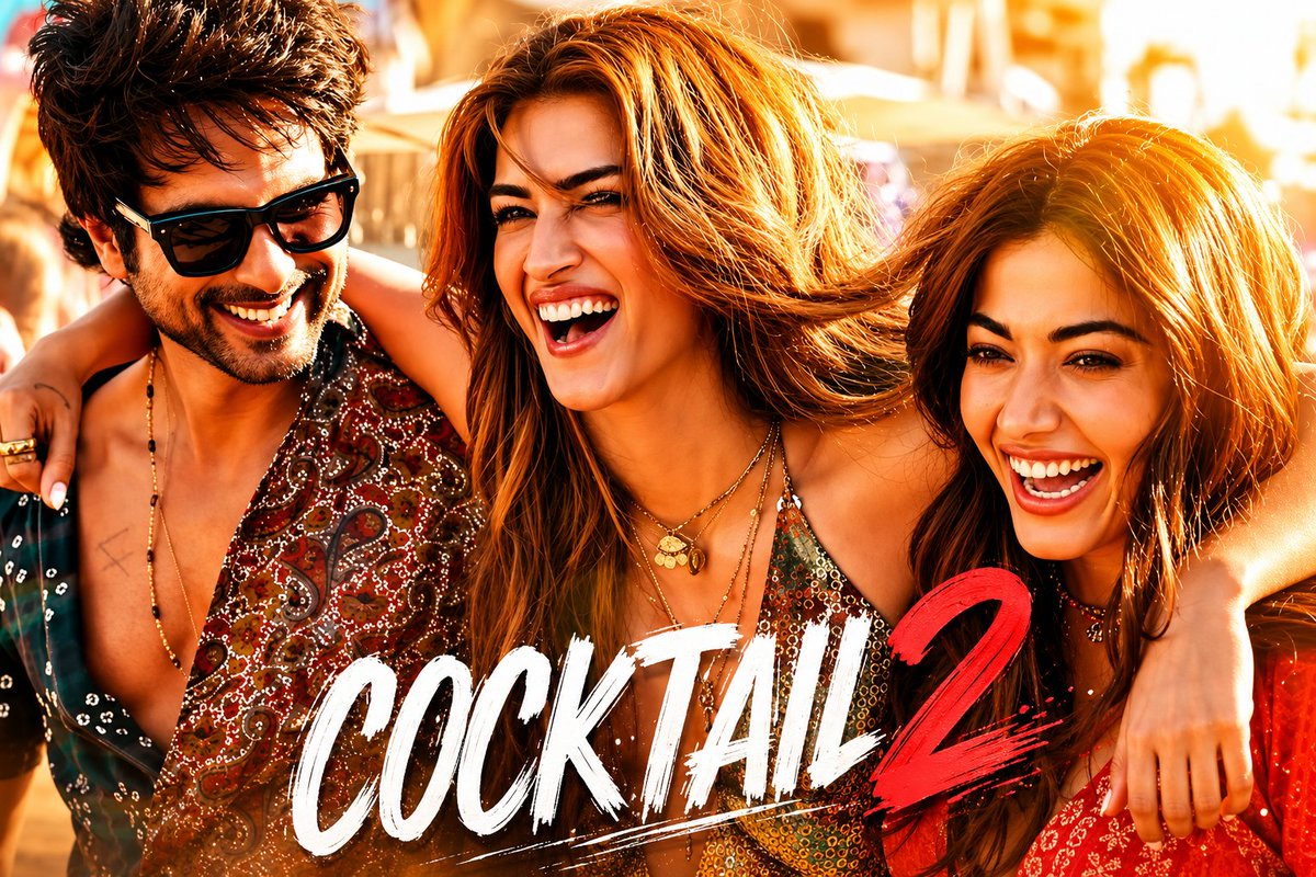 narreshrabari's tweet photo. #Cocktail2 Trailer is BELOW Average 

Concept is Old &amp; Execution looks like straight from 2015 ... #Kritisanon Looks HOT but its not enough to save the film....Something is missing maybe bcoz They didn't revealed Main plot .....I Only liked Use of Tum hi ho bandhu Song ❣️ https://t.co/Pwhw201Nw1