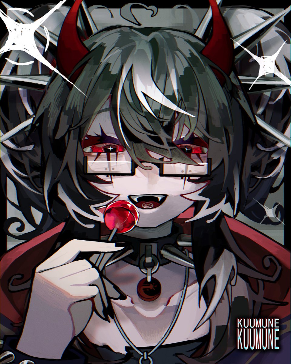 devilfeathers's tweet photo. ♡ devilishly sweet ♡ 
would u give ur soul to her? （╹◡╹）

#vtuber 
art by kuumune ♡ https://t.co/4I4lKwLdCn