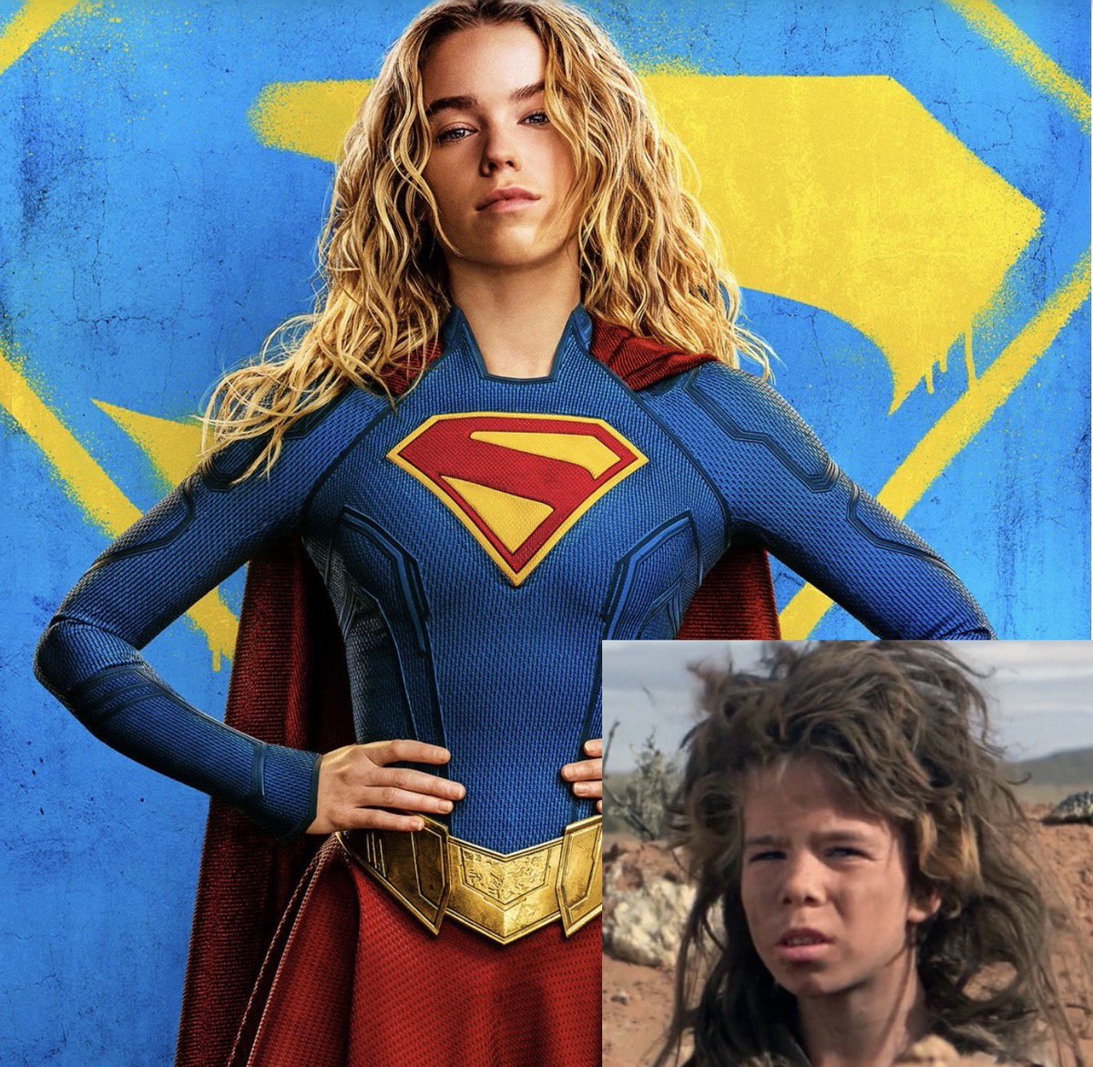 McAvoy_Farm's tweet photo. So happy to see the feral kid from Mad Max Beyond Thunderdome could grow up to be Supergirl.  @Nerdrotics @TheCriticalDri2 @MauLer93 https://t.co/sdY6qortU0