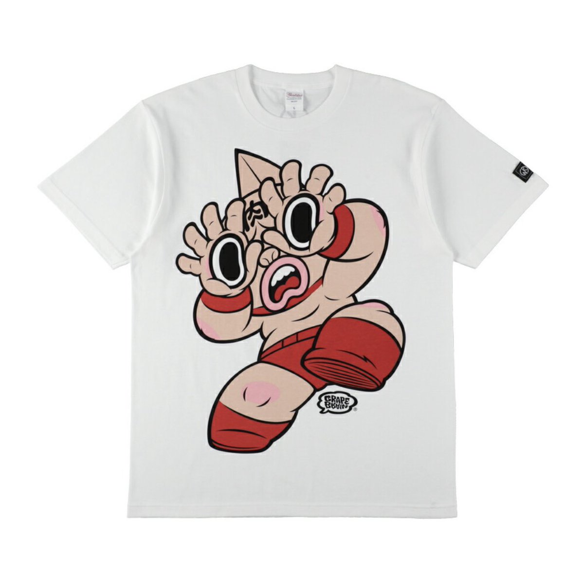 toy_yamashiroya's tweet photo. 5階売場に新入荷⚡️

#キン肉マン×#GRAPEBRAIN
「GBスグル T-shirt」
L／XL🌟各6,600円(税込)💰

人気アーティストGRAPE BRAIN RAGE氏による描き下ろしのキン肉マンTシャツに新デザインが登場❗️
キン肉スグルを最大範囲まで印刷したインパクト抜群の一枚❗️

#ヤマシロヤ ５階売場直通📞03-3831-2407 https://t.co/b7GSp7rpzU