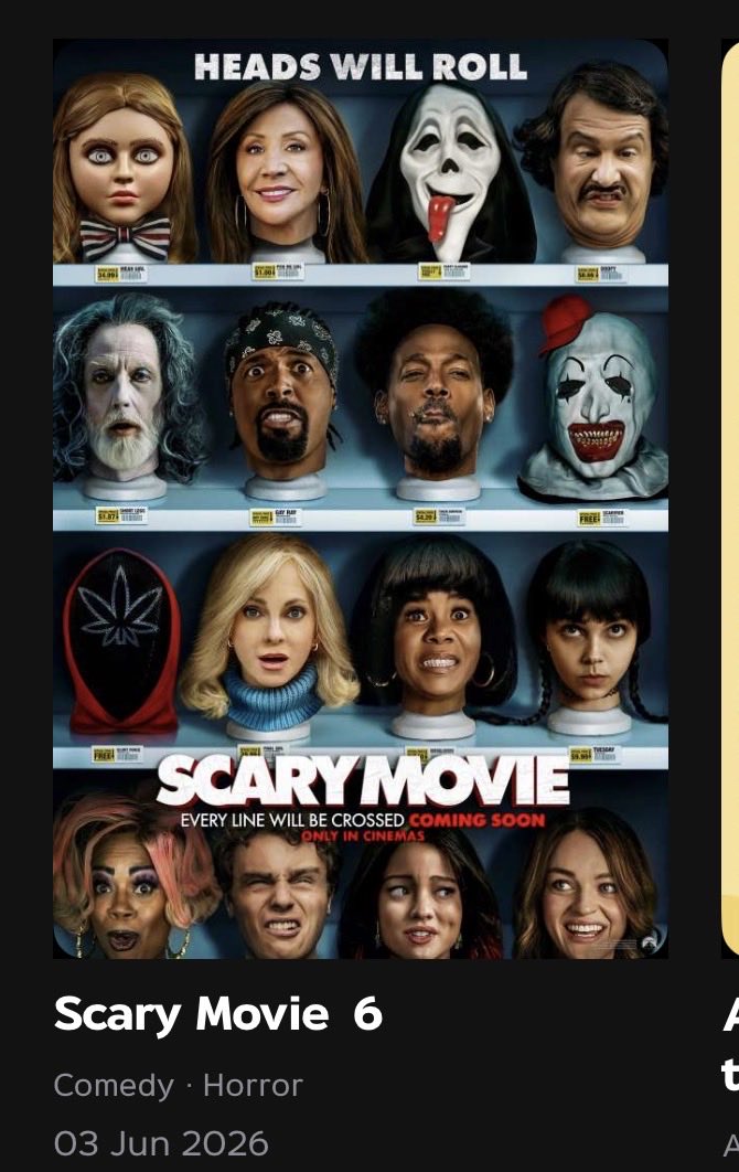 BrightMinho's tweet photo. ห๊ะะะะะะ Scary Movie เข้าไทยแบ้ว
วันนี้วันแรก กระแสเงียบมากกกกกกก

ไม่มีช่องไหนออกมาพูดเลยหรอ ไม่มีงานสื่อหรอ https://t.co/FiQDibzsrn