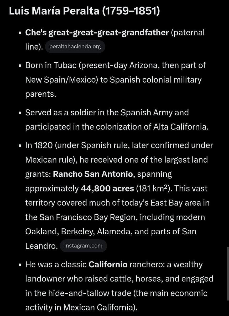SH37363543's tweet photo. Che Guevara was a ruling class thug pretending to be a "saviour".
He was related to Lynch and Peralta aristocratic families.
In particular he s descended from Patrick Lynch of Galway, Ireland. https://t.co/YXDnH9Vvd1
