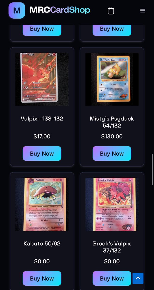 MikeysRetro's tweet photo. Added some English pokemon singles, slabs, and supplies 👇🏻 

https://t.co/YcahtEVFtC https://t.co/CsiaKB47Ku