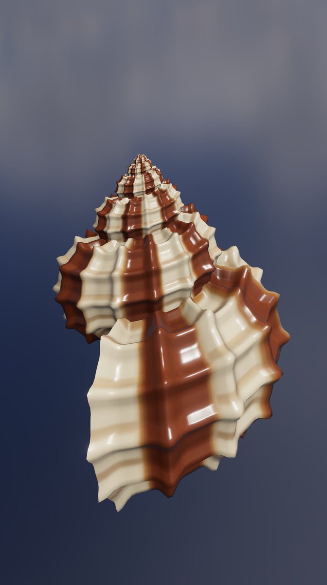codetiger's tweet photo. Built Avarta: procedural 3D seashells from pure math, ~25 parameters. Runs entirely in-browser.
#MathArt #3d #Nature #Art #Seashells https://t.co/Iv8AB7SvSn