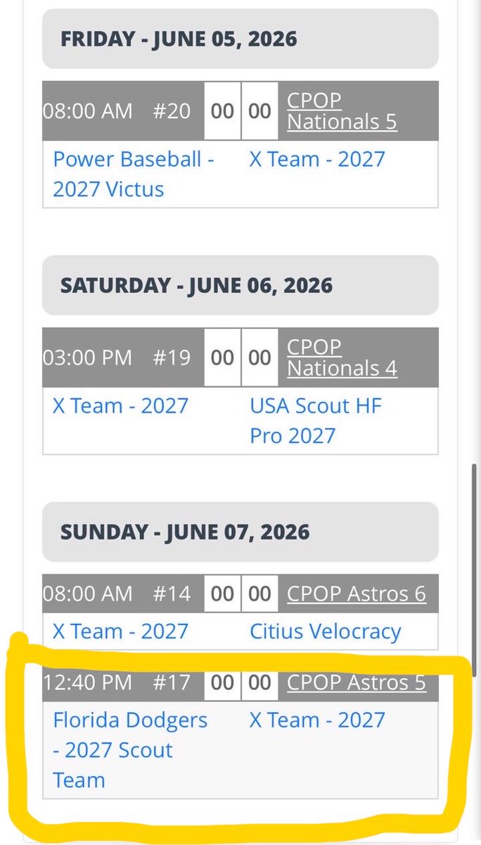 ChaseHarrisbbal's tweet photo. Scheduled to pitch Sunday  at 12:45am @ Cacti Park of The Palm Beaches - Astors field 5

Chase Harris -2027
💪 6’0 178 - RHP/OF
📍Parkland, FL
👨‍🎓4.74 GPA
📈84-FB 76-SL 74-SF 
⚾️ X-Team
🚩#uncommited 
@NTravieso21 
@JRudd_Scout 
@jakerobbins49 
@XTeamBaseball 
@FlatgroundApp https://t.co/tKFMHUHUrP