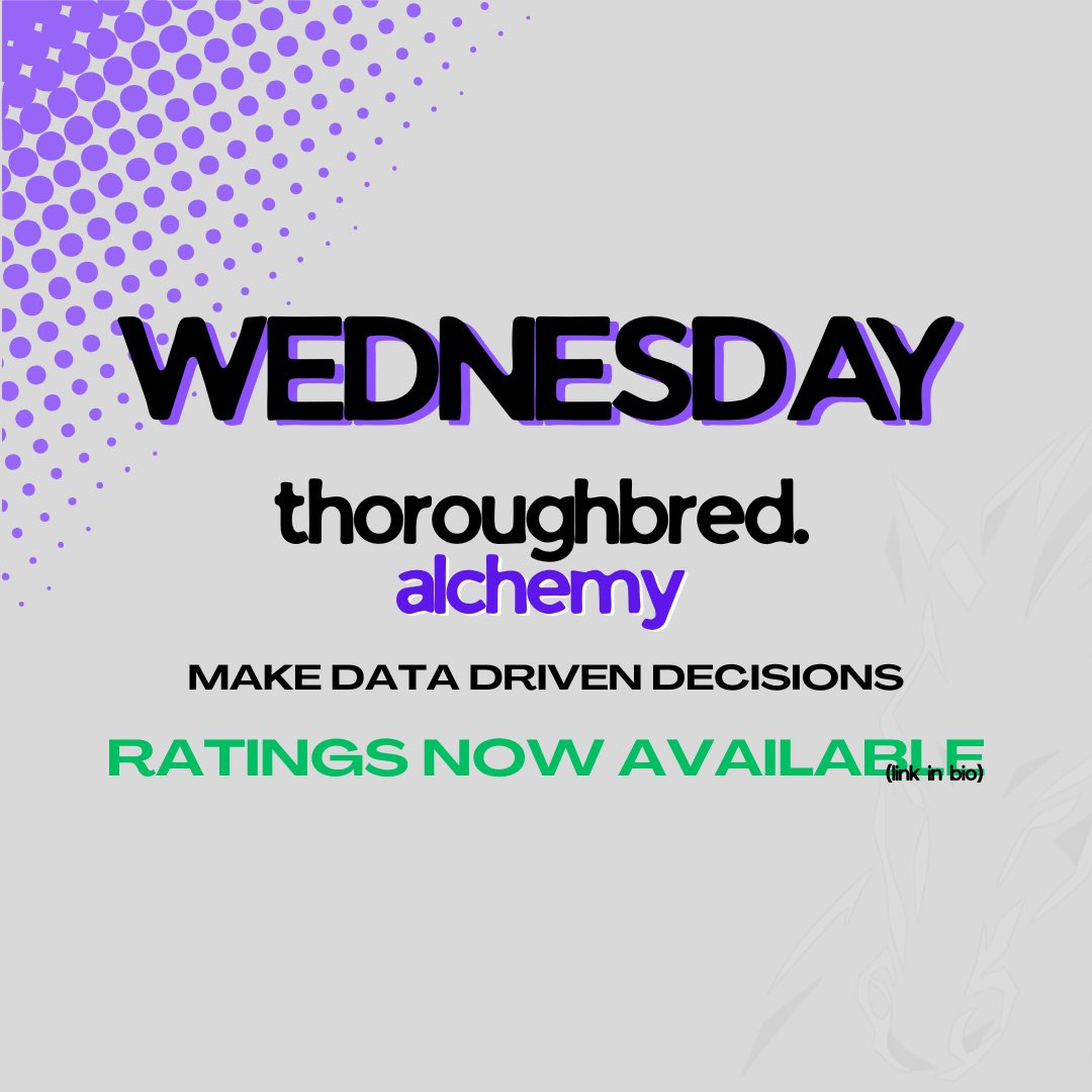 TBAlchemy's tweet photo. 🏇🟣 Thoroughbred Alchemy - Wednesday Ratings available

Strategies &amp; Form available for ⬇️
🇳🇿 Cambridge Synthetic (NZ) 🇦🇺 Sandown-Lakeside (VIC), Doomben &amp; Gatton (QLD), Warwick-Farm (NSW) &amp; Belmont (WA)

Make Data Driven Decisions | Track Bets | Build Your Strategy https://t.co/nH6JhtWBvi