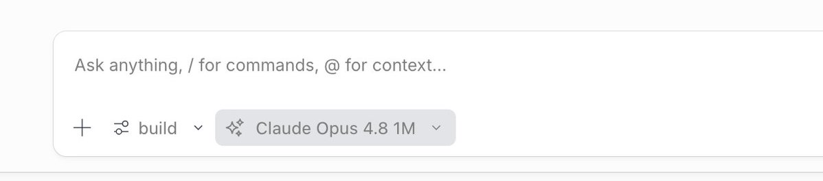 therealquippy's tweet photo. @opencode 

Why does the effort level selector disappear on the desktop app when I switch to the v2 view? https://t.co/GOC372ezkm